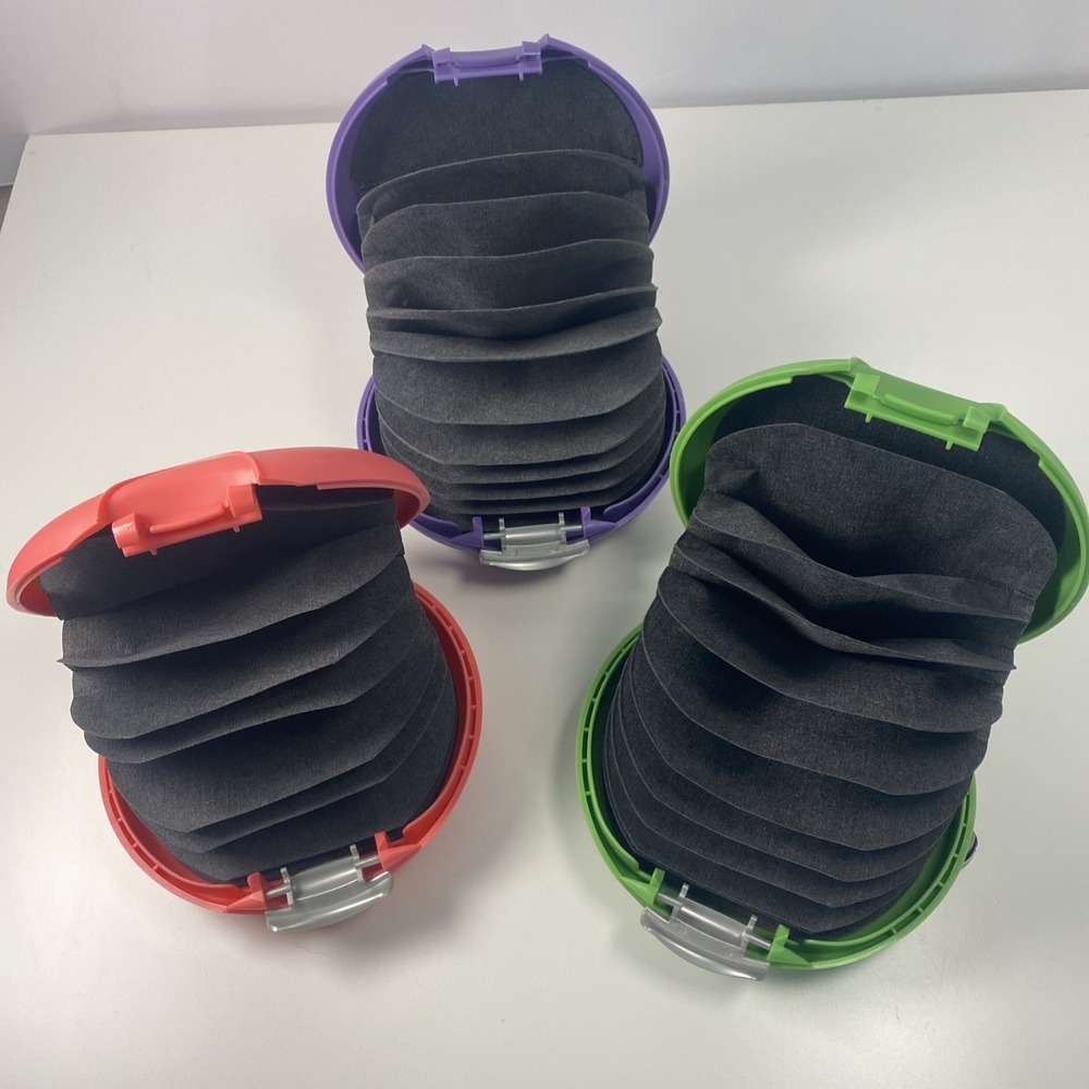 Lot Of 3 Hard Case DiscGear‎ 20 Disc, CD, DVD Game Holder Pink Purple Green - Picture 3 of 11